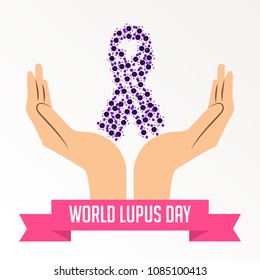 Vector illustration of a Background for World Lupus Day.