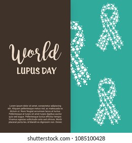 Vector illustration of a Background for World Lupus Day.