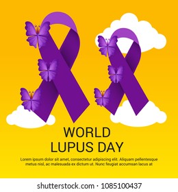 Vector illustration of a Background for World Lupus Day.
