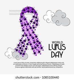 Vector illustration of a Background for World Lupus Day.
