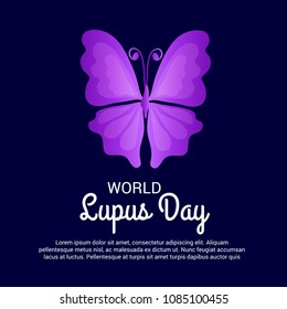 Vector illustration of a Background for World Lupus Day.