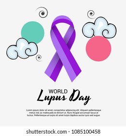 Vector illustration of a Background for World Lupus Day.