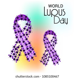 Vector illustration of a Background for World Lupus Day.
