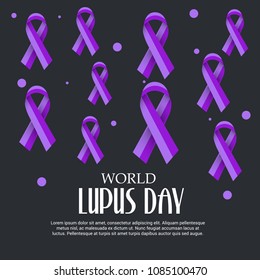 Vector illustration of a Background for World Lupus Day.