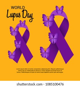 Vector illustration of a Background for World Lupus Day.