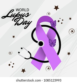 Vector illustration of a Background for World Lupus Day.