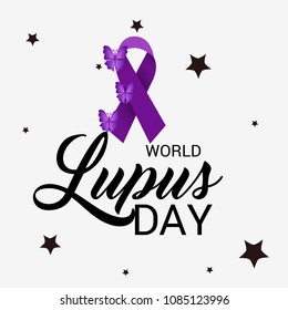 Vector illustration of a Background for World Lupus Day.