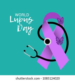Vector illustration of a Background for World Lupus Day.