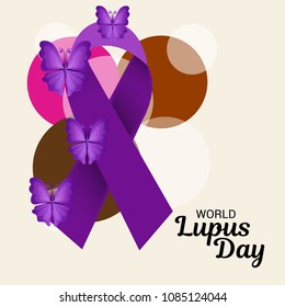 Vector illustration of a Background for World Lupus Day.