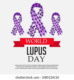 Vector illustration of a Background for World Lupus Day.