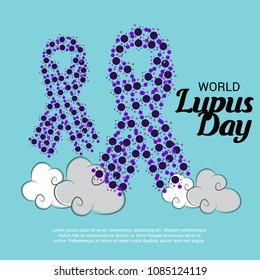 Vector illustration of a Background for World Lupus Day.