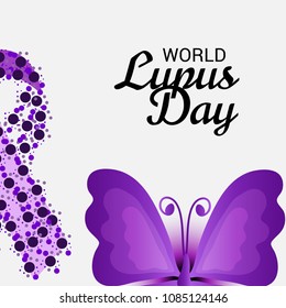 Vector illustration of a Background for World Lupus Day.