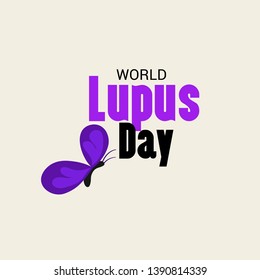 Vector illustration of a Background for World Lupus Day.