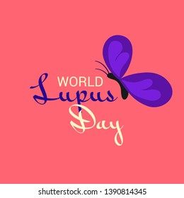 Vector illustration of a Background for World Lupus Day.