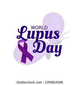 Vector illustration of a Background for World Lupus Day.
