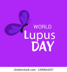 Vector illustration of a Background for World Lupus Day.