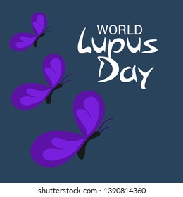 Vector illustration of a Background for World Lupus Day.