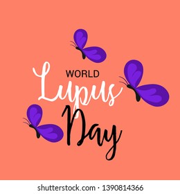 Vector illustration of a Background for World Lupus Day.