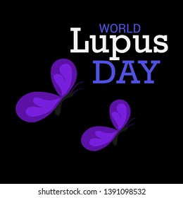 Vector illustration of a Background for World Lupus Day.