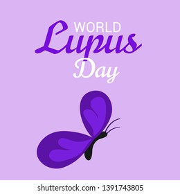 Vector illustration of a Background for World Lupus Day.