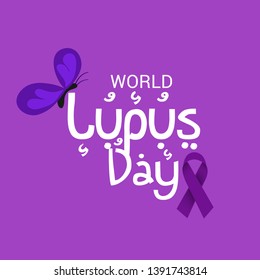 Vector illustration of a Background for World Lupus Day.