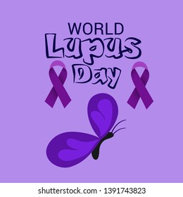 Vector illustration of a Background for World Lupus Day.