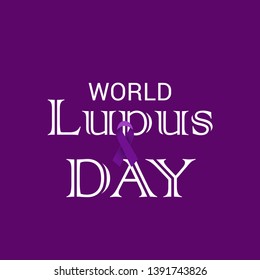 Vector illustration of a Background for World Lupus Day.