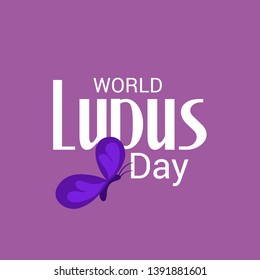 Vector illustration of a Background for World Lupus Day.