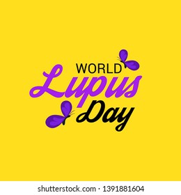 Vector illustration of a Background for World Lupus Day.