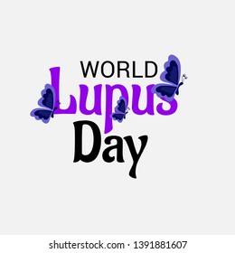 Vector illustration of a Background for World Lupus Day.