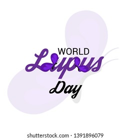 Vector illustration of a Background for World Lupus Day.