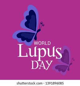 Vector illustration of a Background for World Lupus Day.