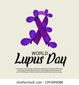 Vector illustration of a Background for World Lupus Day.
