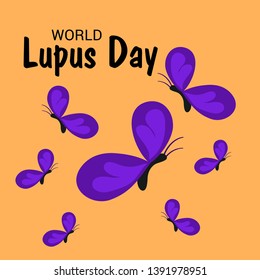 Vector illustration of a Background for World Lupus Day.