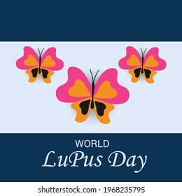 Vector illustration of a Background for World Lupus Day.