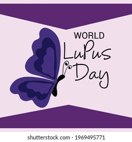 Vector illustration of a Background for World Lupus Day.
