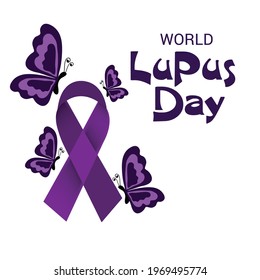 Vector illustration of a Background for World Lupus Day.