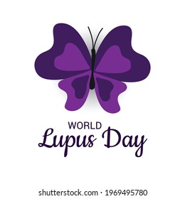 Vector illustration of a Background for World Lupus Day.
