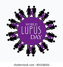 Vector illustration of a background for World Lupus Day.