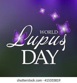 Vector illustration of a background for World Lupus Day.