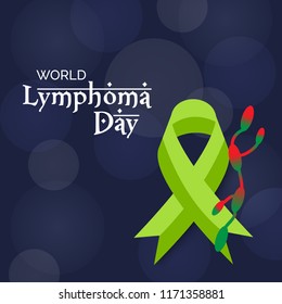 Vector illustration of a Background for World Lymphoma Awareness Day September 15th.