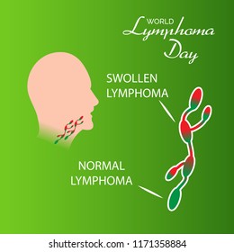 Vector illustration of a Background for World Lymphoma Awareness Day September 15th.