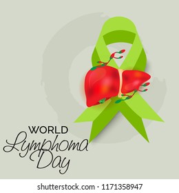 Vector illustration of a Background for World Lymphoma Awareness Day September 15th.