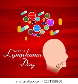 Vector illustration of a Background for World Lymphoma Awareness Day September 15th.