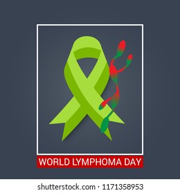 Vector illustration of a Background for World Lymphoma Awareness Day September 15th.