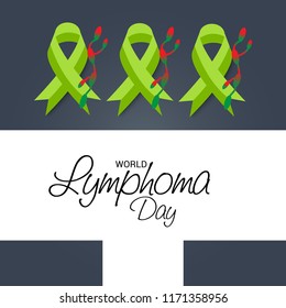 Vector illustration of a Background for World Lymphoma Awareness Day September 15th.