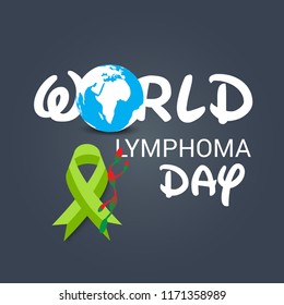 Vector illustration of a Background for World Lymphoma Awareness Day September 15th.