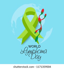 Vector illustration of a Background for World Lymphoma Awareness Day September 15th.