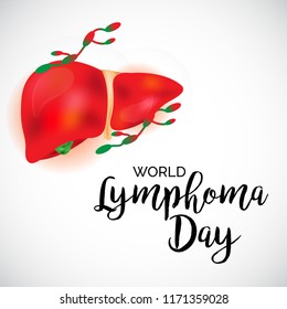 Vector illustration of a Background for World Lymphoma Awareness Day September 15th.