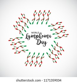 Vector illustration of a Background for World Lymphoma Awareness Day September 15th.